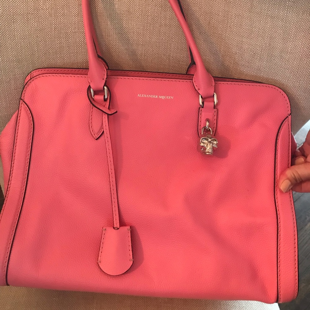 Alexander McQueen pink tote